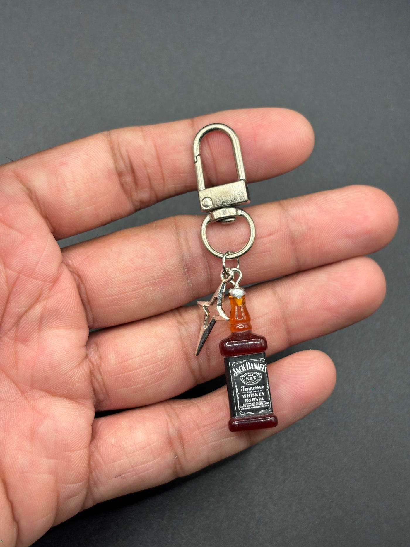 Jack Daniel's Bottle Keychain