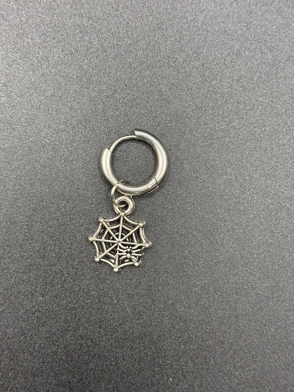 Web Hoop Earring