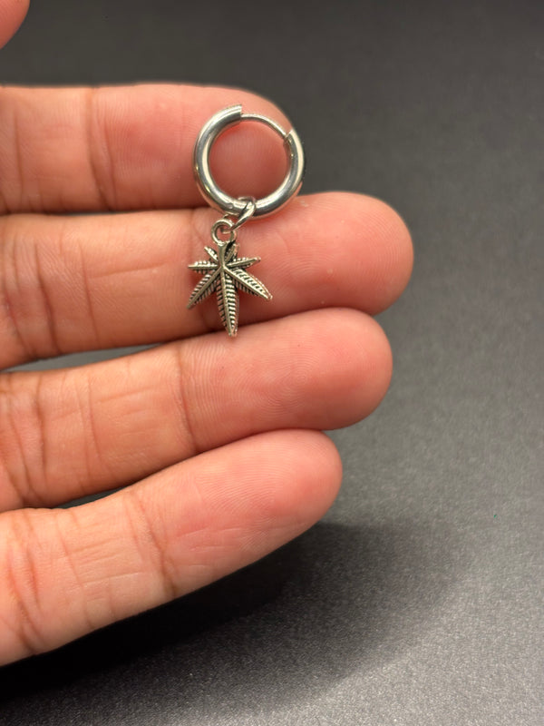 Leaves Hoop Earring