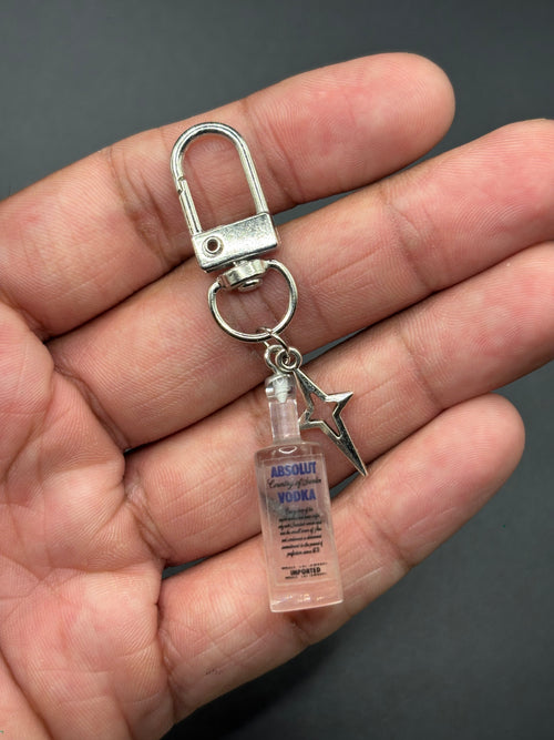 Absolut Vodka Bottle Keychain