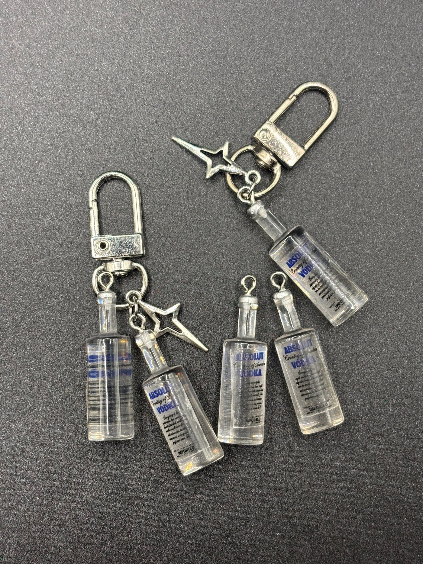 Absolut Vodka Bottle Keychain