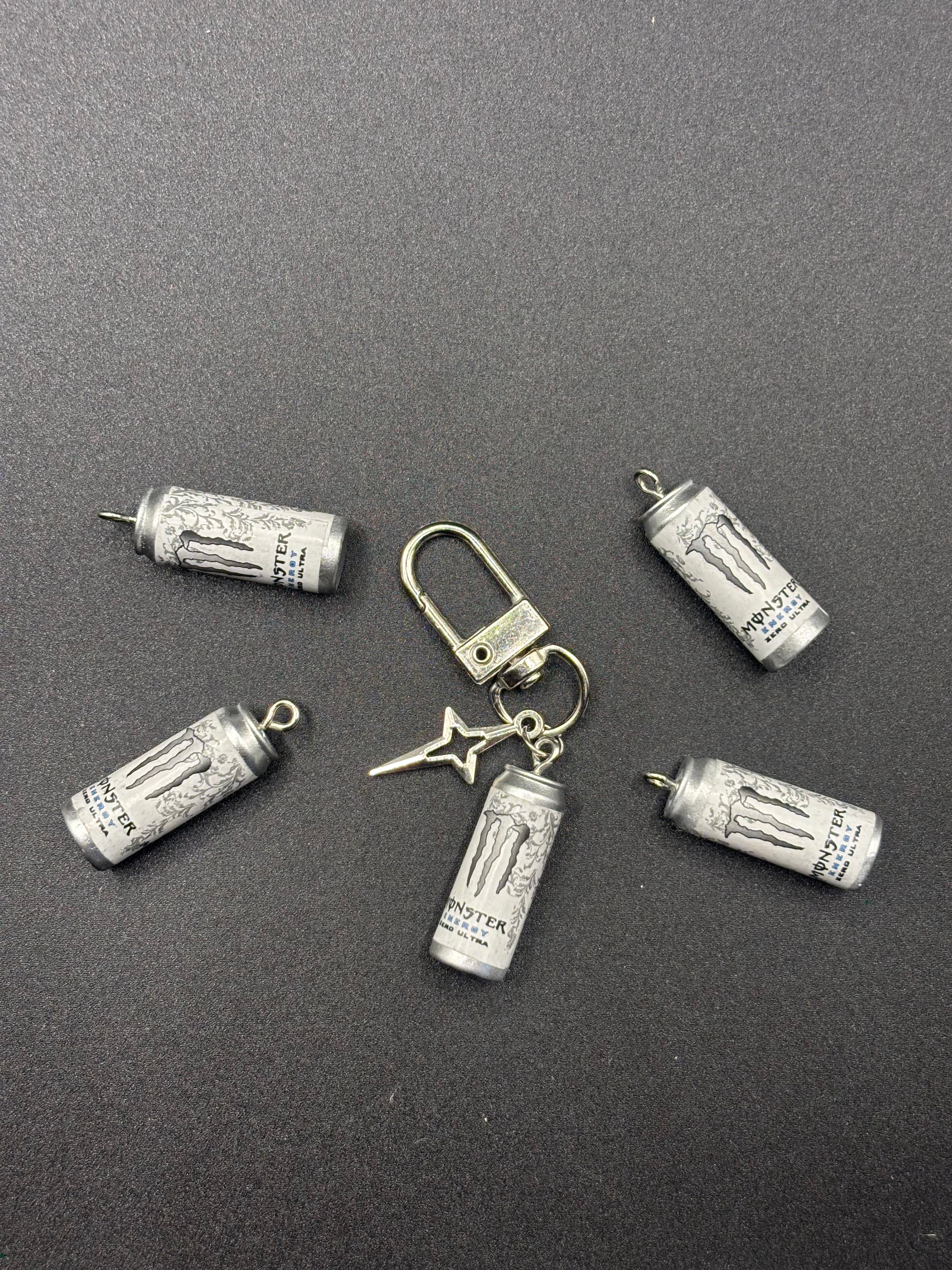 White Monster Keychain