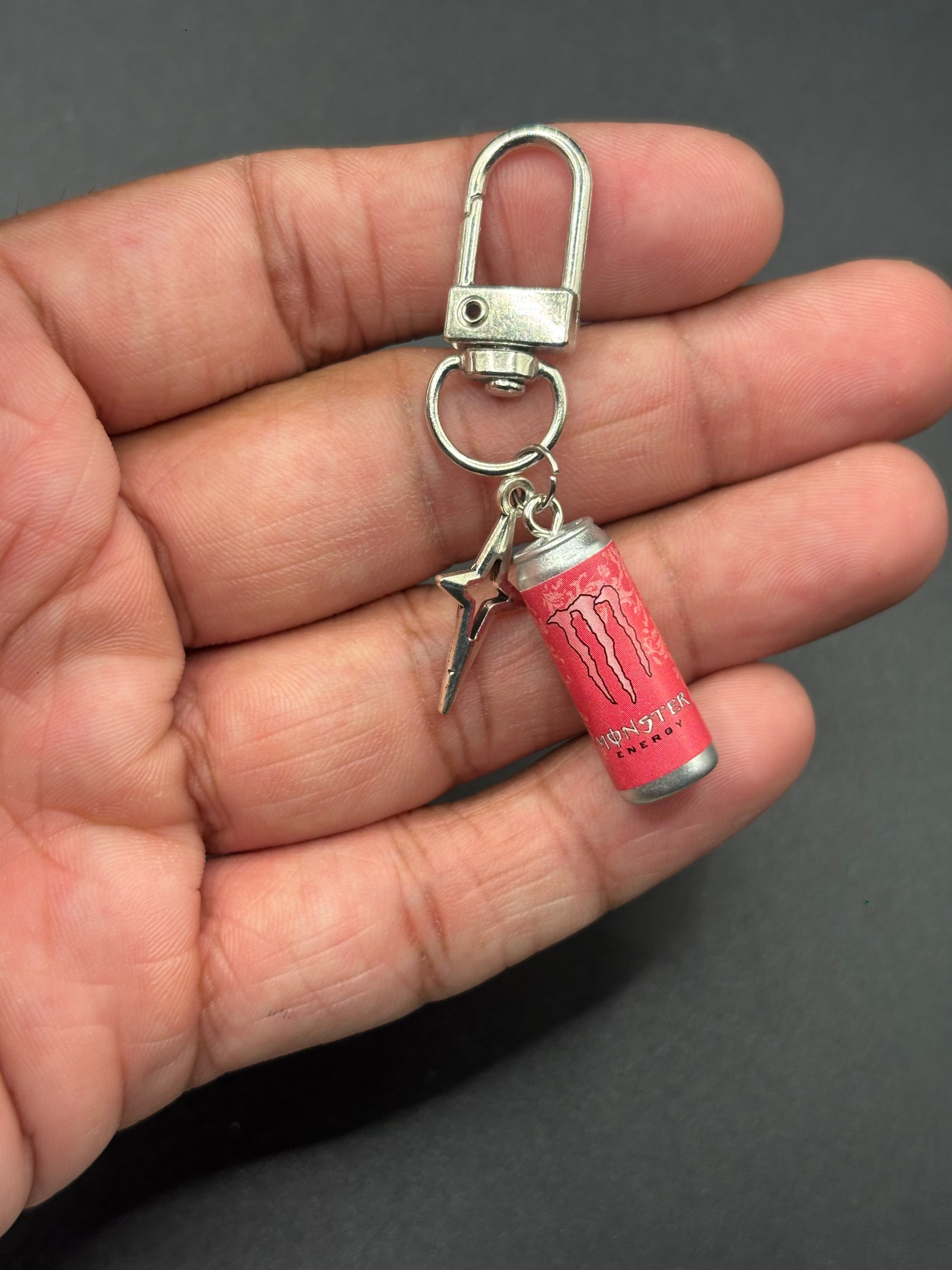 Pink Monster Keychain