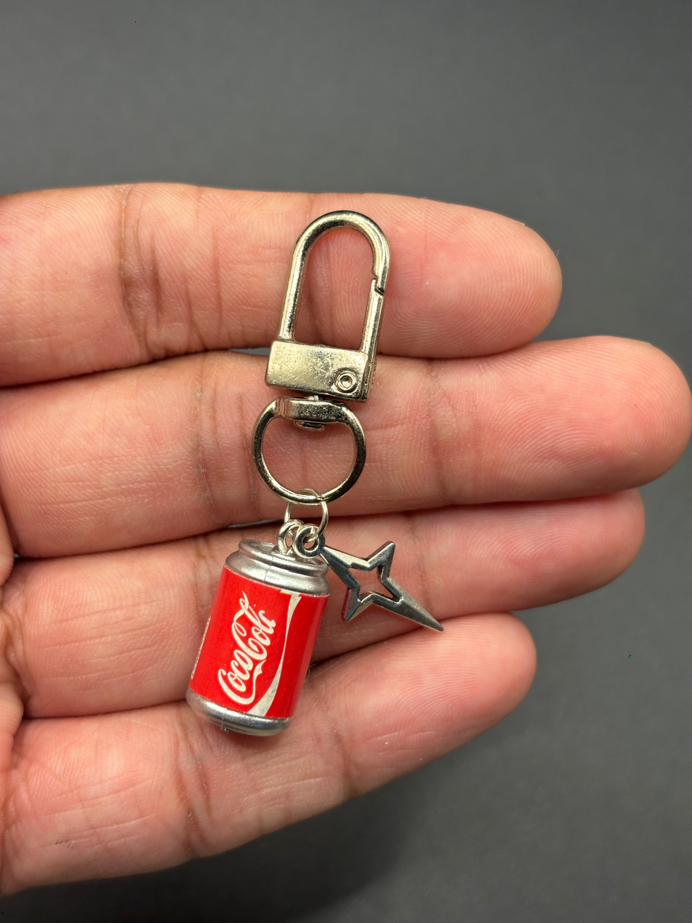 Coca-Cola White Keychain