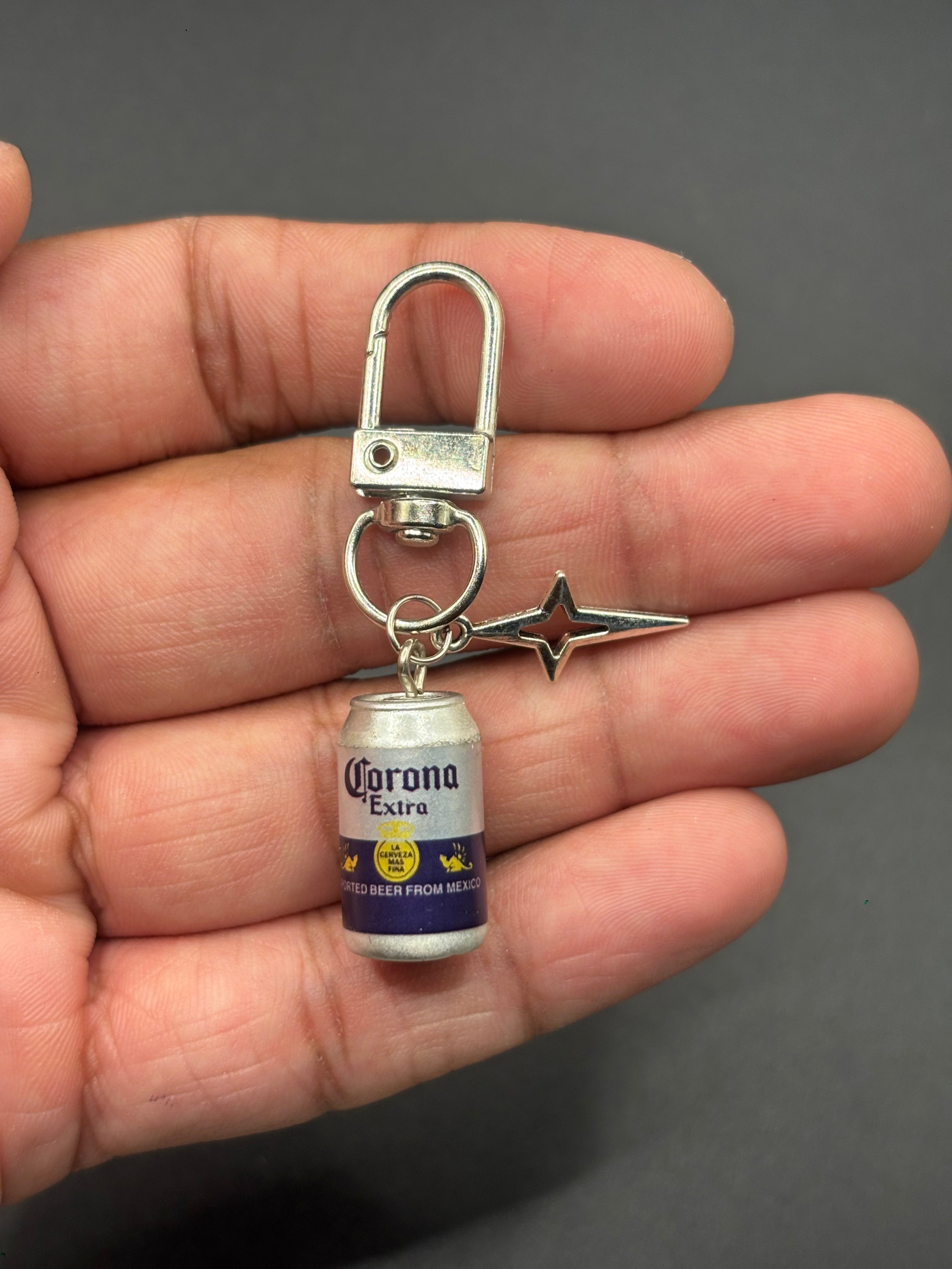 Corona Can Keychain