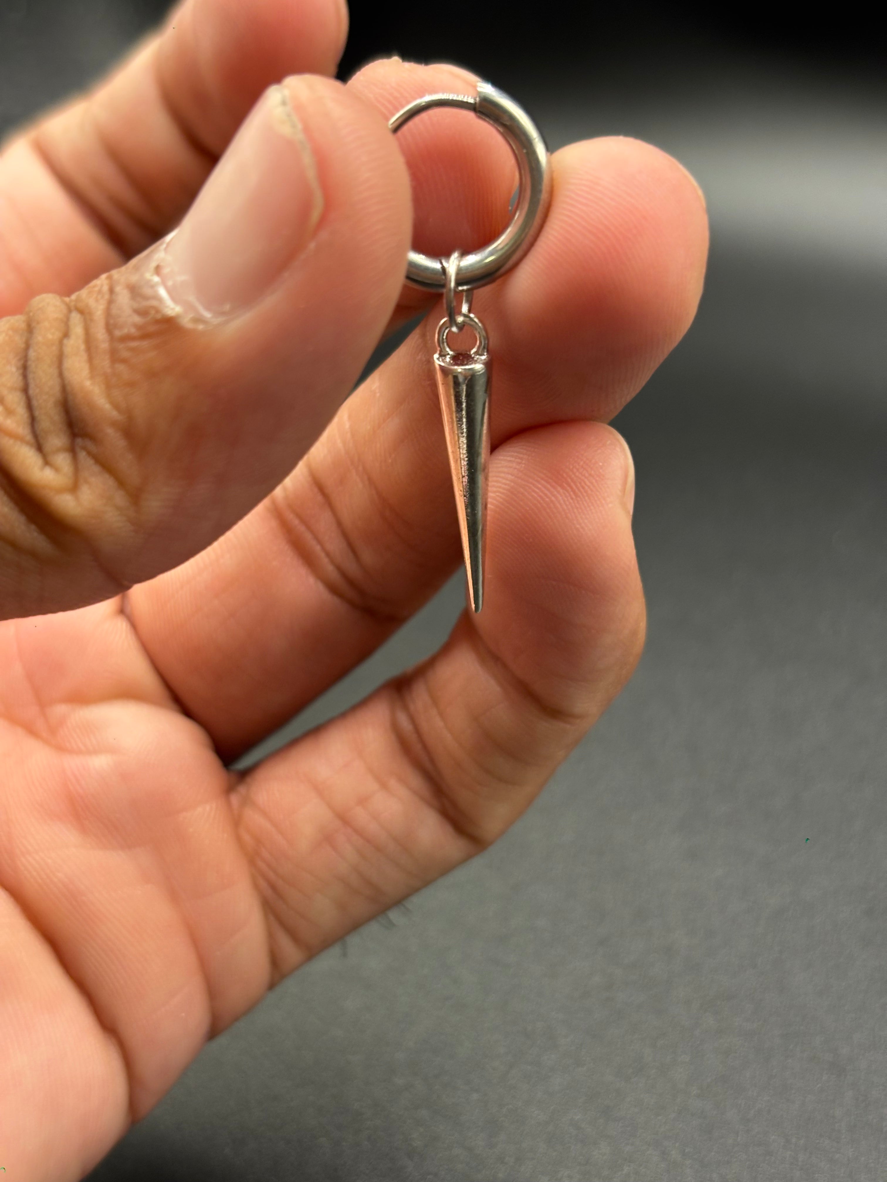 Bullet Spike Hoop Earring