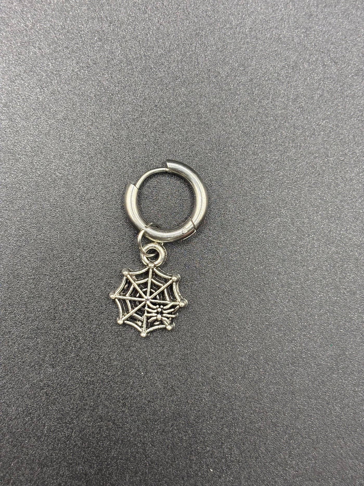 Web Hoop Earring